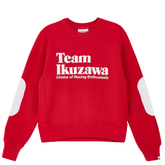 Team Ikuzawa Elbow Patch Crewneck - Red